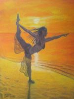 Cosmic Dancer yoga posture