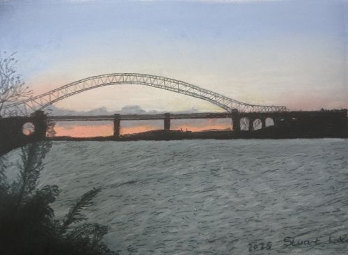 Silver Jubilee Bridge and River Mersey
