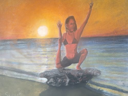 pigeon variation yoga pose